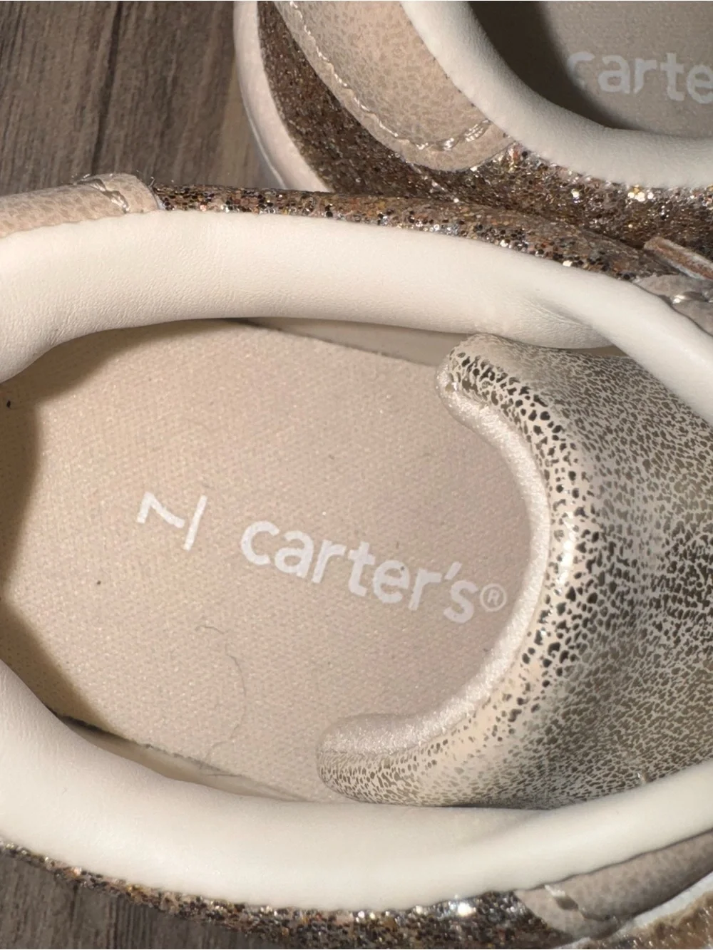 Carter's Glitter Slip-On Sneakers - Gold